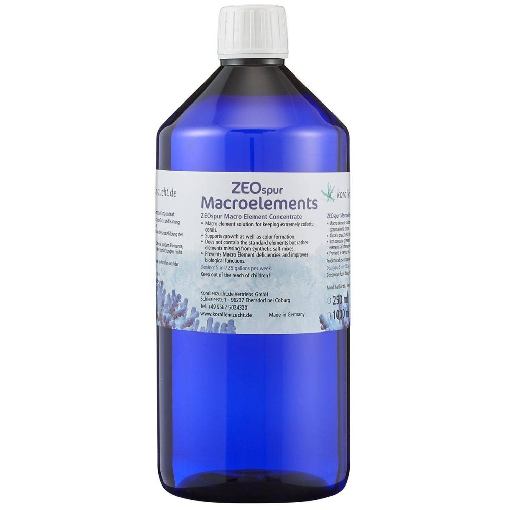 Rivitalizzante Coralli SPS Korallen-Zucht ZEOspur Macroelements 250ml - Salute Coralli al Top