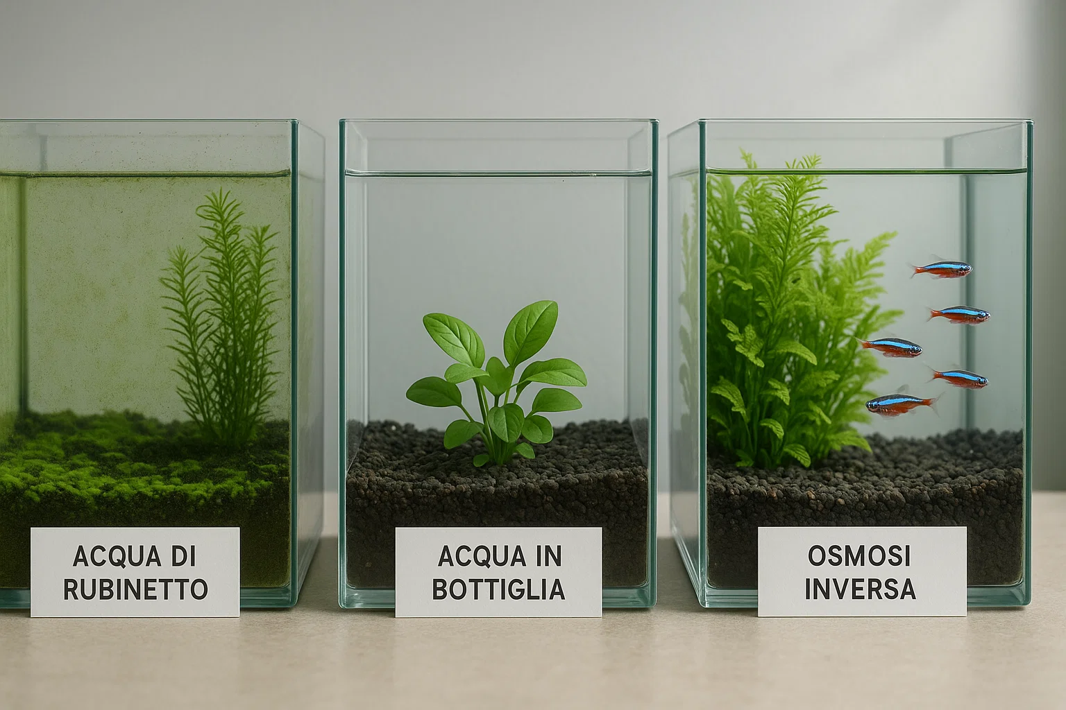 Acqua per acquario dolce