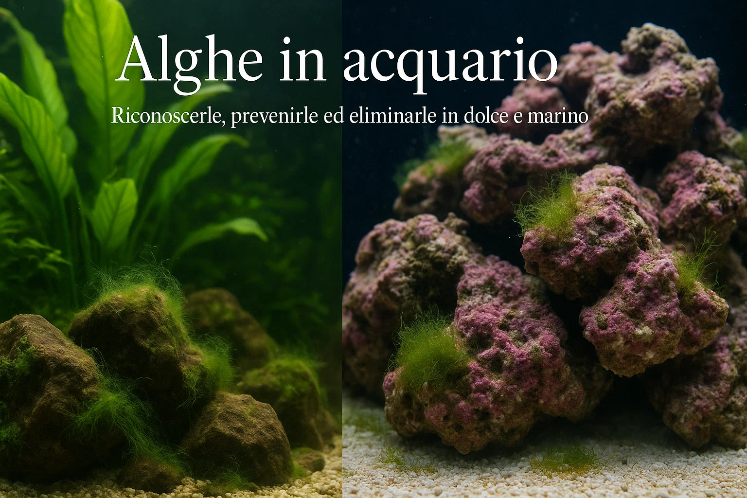 Alghe in acquario