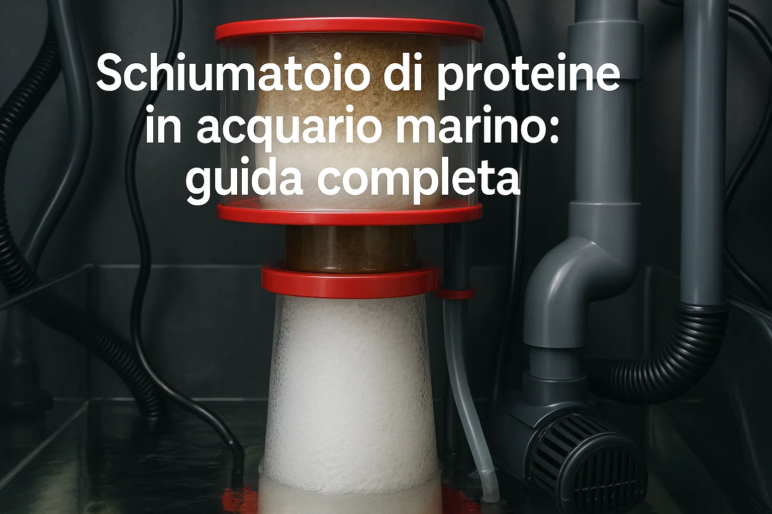 Schiumatoio di proteine in acquario marino