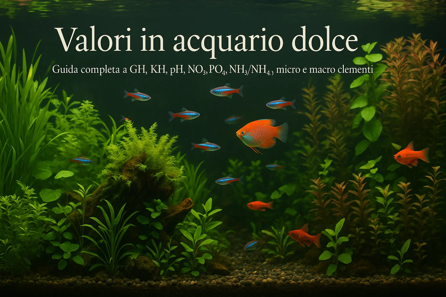 Valori in acquario dolce