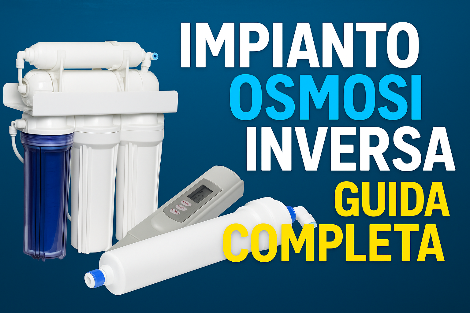 Impianto ad osmosi inversa per acquario