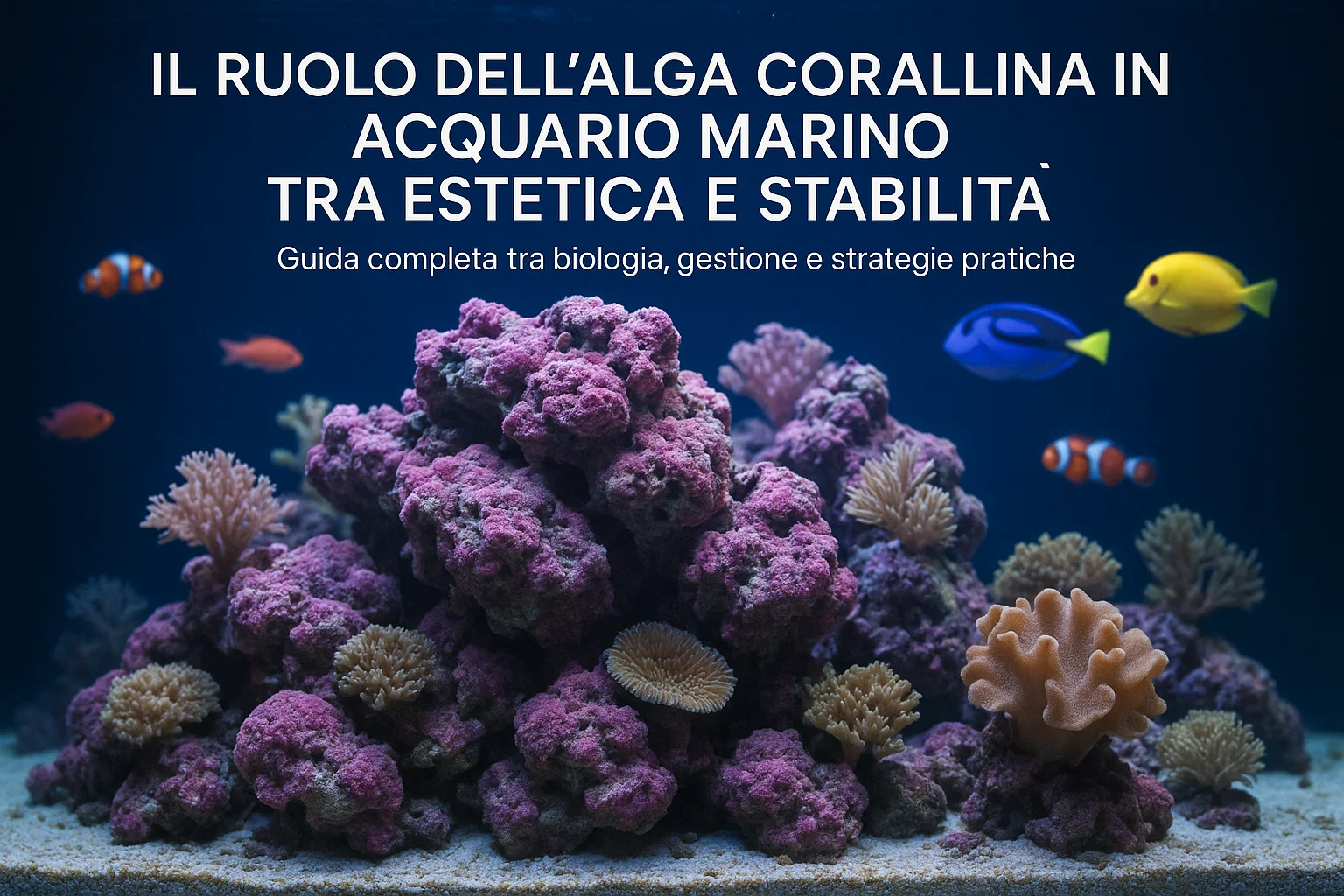 Alga corallina acquario