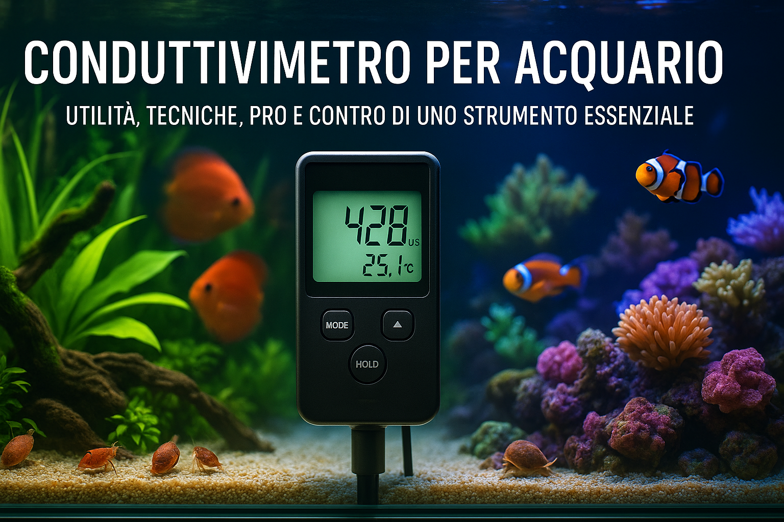 Conduttivimetro per acquario